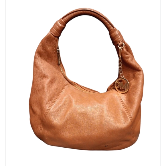 Michael Kors Caramel Leather Hobo Bag - Picture 1 of 8
